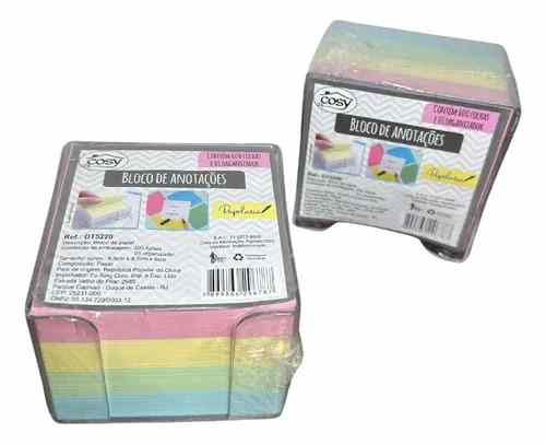 CUBO ANOTA�OES COLORIDO COSY